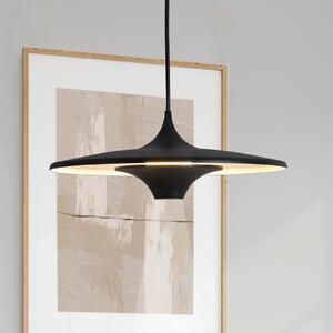 Viokef LED висяща лампа Rene, черна, Ø 42 cm, метал, Черен, Дневна/трапезария, Метал, Модерен