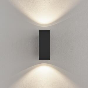 Deko-Light LED лампа за външна стена ShoreLine Pro Square up/down, тъмно сива, Затъмняване, Черен, Алуминий, Модерен