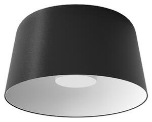 Linea Light LED плафон Delfi_S, черен, Ø 35 cm, метал, Затъмняване, Черен, Дневна/трапезария, Алуминий, Модерен