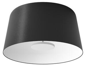 Linea Light LED плафон Delfi_S, черен, Ø 45 cm, метал, Затъмняване, Черен, Дневна/трапезария, Алуминий, Модерен