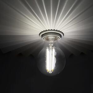 Linea Light Висяща лампа Doge_P, бяла, метал, Ø 39 cm, E27, Затъмняване, Бял, Дневна/трапезария, Алуминий, Модерен