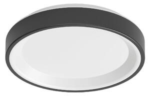 Linea Light LED стенна лампа Iside, черна, метал, Ø 35 cm, IP40, Затъмняване, Черен, Дневна/трапезария, Метал, Модерен