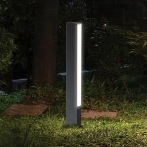 Viokef LED лампа за основа Lir, височина 60 cm, тъмно сив метал, Черен, Алуминий, Модерен