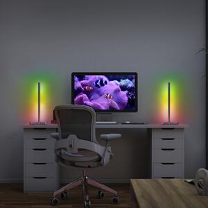 OSRAM SMART+ WiFi настолна лампа CORNER MAGIC, сребриста, 43 cm RGB, Металик, Дневна/трапезария, Алуминий, Модерен