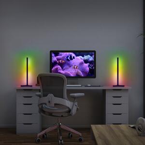 OSRAM SMART+ WiFi настолна лампа CORNER MAGIC, черна 43 cm RGB, Черен, Дневна/трапезария, Алуминий, Модерен