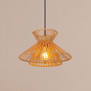 Lucide Висяща лампа Tasman, Ø 32 cm, естествен цвят, хартия, Затъмняване, Бежов, Дневна/трапезария, Хартия / картон, Скандинавски