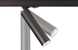 Deko-Light LED релсов прожектор Slim 1-фазен, черен, алуминий, 5W, 2700 K, Затъмняване, Черен, Дневна/трапезария, Алуминий, Модерен