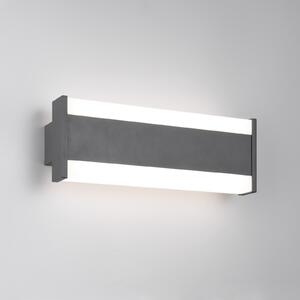 Trio Lighting LED лампа за външна стена DAWSON, 30 cm, антрацит IP54 CCT нагоре/надолу, Черен, Алуминий, Модерен, Стенна ъглова