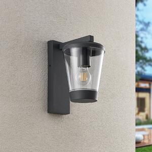 Trio Lighting Външна стена лампа CAVADO, антрацит, височина 28 cm, IP44, Затъмняване, Черен, Алуминий, Модерен