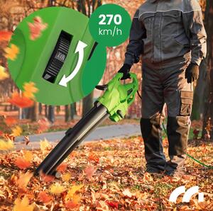 MALTEC MASTERBLOW3500W Електрически градински прахосмукач и вентилатор за листа „3 в 1“ с шредер