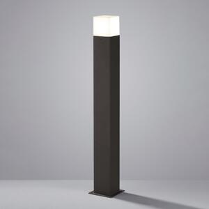 Trio Lighting LED осветление за пътеки HUDSON, антрацит, височина 80 cm, метал, IP44, Черен, Алуминий, Модерен