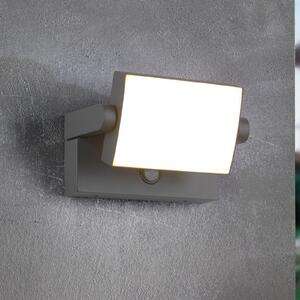 Trio Lighting LED сензорна лампа за външна стена KANSAS антрацит ширина 20 cm IP54, Черен, Алуминий, Модерен