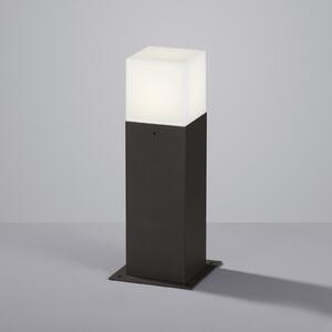Trio Lighting LED лампа за основа HUDSON, антрацит, височина 30 cm, метал IP44, Черен, Алуминий, Модерен