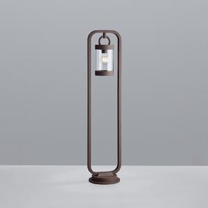 Trio Lighting Осветление за пътеки SAMBESI, ръждиво, височина 100 cm, метал, IP44, Затъмняване, Кафяв / ръждив, Алуминий, Модерен