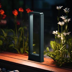 Trio Lighting LED осветление за пътеки RENO, антрацит, височина 50 cm, метал, IP54, Черен, Алуминий, Модерен