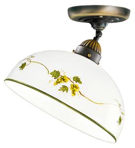 Austrolux Kolarz Таванска лампа Nonna, Ø 30 cm, грозде, гладка повърхност, Затъмняване, Бял, Дневна/трапезария, Стъкло, Къща в провинцията / Рустик