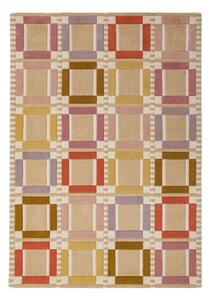Ръчно изработен вълнен килим в естествен цвят 160x230 cm Quadro Wool – Flair Rugs