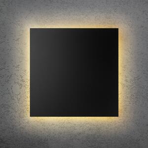 Escale LED стенна лампа BLADE Q, черна, 44 x cm, метал, с възможност за регулиране, Затъмняване, Черен, Дневна/трапезария, Алуминий, Модерен