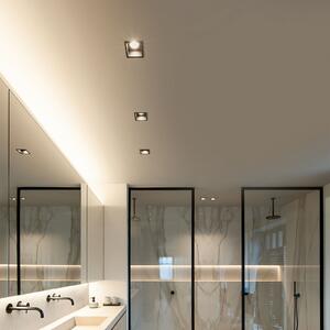 Wever & Ducré Lighting WEVER DUCRÉ LED-Downlight Plano 2.0 черен, димируем, Затъмняване, Черен, Дневна/трапезария, Алуминий, Модерен, Таван с много пламъци