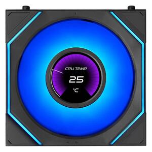 Вентилатор 120mm, Lian Li SL-INF LCD FLEX, 9-pin, 2150rpm, черен, 1 бр., ARGB подсветка