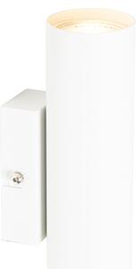 Модерна стенна лампа бяла 2-лампи GU10 50mm - Jeana