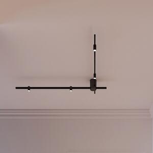 Wever & Ducré Lighting WEVER DUCRÉ LED таванска лампа Trace Spin 1.0 черна 927, Затъмняване, Черен, Дневна/трапезария, Алуминий, Модерен