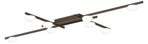Wever & Ducré Lighting WEVER DUCRÉ LED таванска лампа Perlez Grid 1.0 бронз 927, Затъмняване, Бронзов / античен месинг, Дневна/трапезария, Алуминий, Модерен