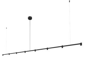 Wever & Ducré Lighting WEVER DUCRÉ LED висяща лампа Trace 3.0 черна 2700K с регулиране на яркостта, Затъмняване, Черен, Дневна/трапезария, Алуминий, Модерен