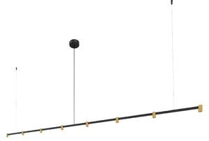 Wever & Ducré Lighting WEVER DUCRÉ LED висяща лампа Trace 3.0 черно/бежово 927 dim, Затъмняване, Черен, Дневна/трапезария, Алуминий, Модерен