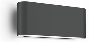 Wever & Ducré Lighting WEVER DUCRÉ LED външна стена лампа Kiosk 1.0 антрацит 2700 K, Затъмняване, Сив, Алуминий, Стенна ъглова