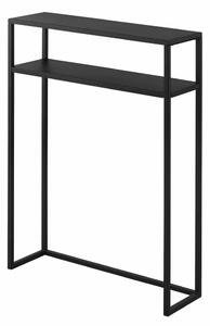 Черна метална конзолна маса 18x60 cm Tower – YAMAZAKI