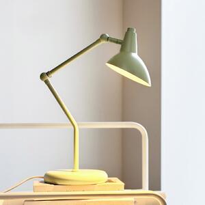 Dyberg Larsen Настолна лампа Vela, мента, височина 45 cm, Зелен, Дневна/трапезария, Метал, Скандинавски