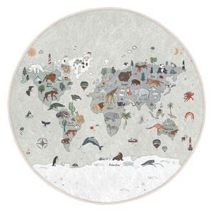 Детско килимче за игра подходящо за пране ø80 cm Big World – Mila Home