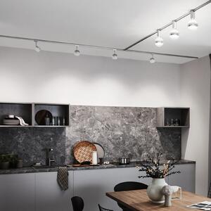 Paulmann URail LED-Spot Pane, сигнално бял, 3000K, димируем, Затъмняване, Бял, Дневна/трапезария, Метал, Модерен