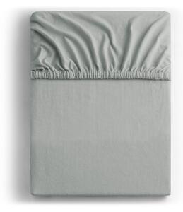 Светлосив еластичен чаршаф от джърси 140x200 cm Amber – Restilo
