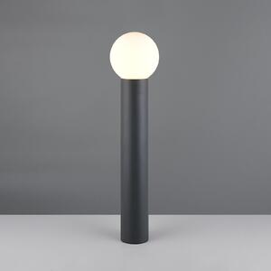 Trio Lighting Осветление за пътеки Mures, антрацит, височина 80 cm, метал, Затъмняване, Черен, Алуминий, Модерен