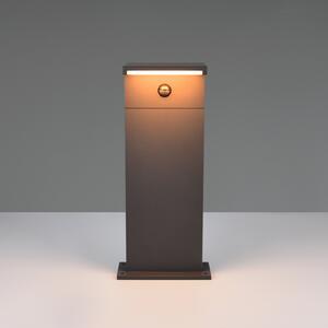 Trio Lighting LED лампа с цокъл Ravi, антрацит, височина 50 cm, сензор, IP54, Черен, Алуминий, Модерен