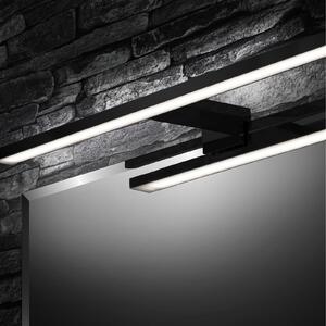 Briloner LED светлина за огледало Dun Brilo, IP44, ширина 60 cm, Черен, Баня, Метал, Модерен