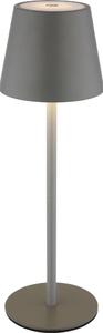 Globo 58488G-LED Настолна външна лампа VANNIE, димируема, сензорна, презареждаема, 3W/5V IP54 1800mAh, сива