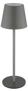 Globo 58488G-LED Настолна външна лампа VANNIE, димируема, сензорна, презареждаема, 3W/5V IP54 1800mAh, сива