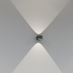 CMD LED външно стенно осветление 9029 със стъклени лещи, Черен, Метал, Модерен