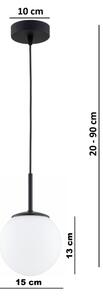Brilagi - Висяща лампа MILO на кабел 1xE27/60W/230V черна