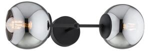Brilagi - Настенна лампа DIOR 2xE27/60W/230V черна/димно сива