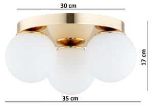 Brilagi - Таванно осветително тяло MILO 3xE27/60W/230V Ø 35 cm златисто