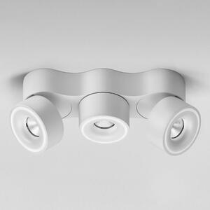 Egger Licht DLS LED прожектор Clippo Trio, 3 пламъка, бял, с възможност за димиране, Затъмняване, Бял, кабинет / офис, Метал, Модерен