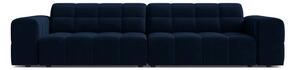 Тъмносин кадифен диван 252 cm Chicago – Cosmopolitan Design