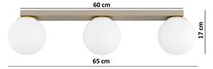 Brilagi - Точково осветително тяло MILO 3xE27/60W/230V бежово/златно