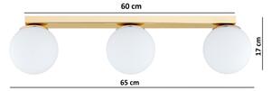 Brilagi - Точково осветително тяло MILO 3xE27/60W/230V златно