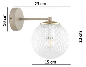 Brilagi - Настенна лампа STELLA 1xE27/60W/230V бежова/златна