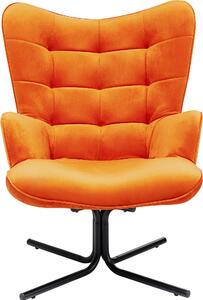 Въртящо се кресло Oscar Velvet Orange